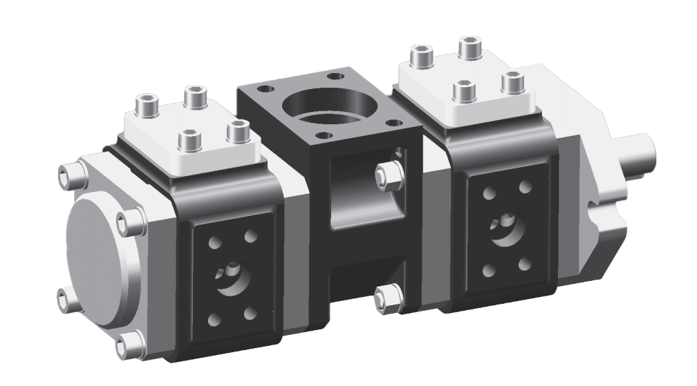Internal meshing Gear Pump, Group 4PHF+4PHF(65.3~100.5cm³/rev.)