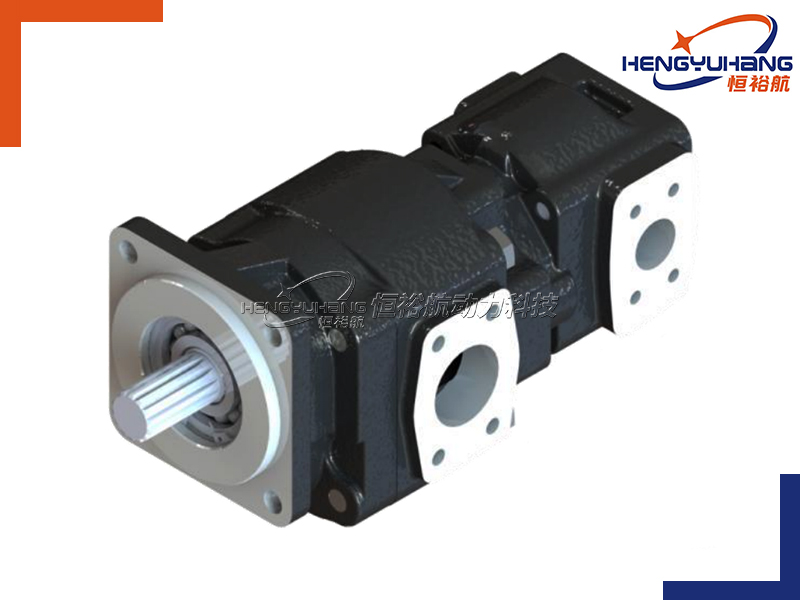 Cast iron External Gear Pump, Group 5PTF multi-pump combination (15~125cm³/rev.)