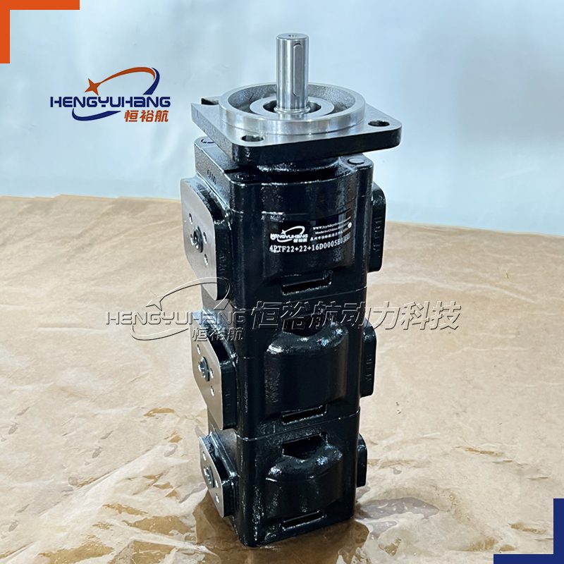 HENGYUAHNG High-quality Cast Iron Hydraulic Pumps 4PTF22+22+16D0005E03E01 Can Replace the PERMCO JIHOSTROJ JCB PARKER Gear Pump