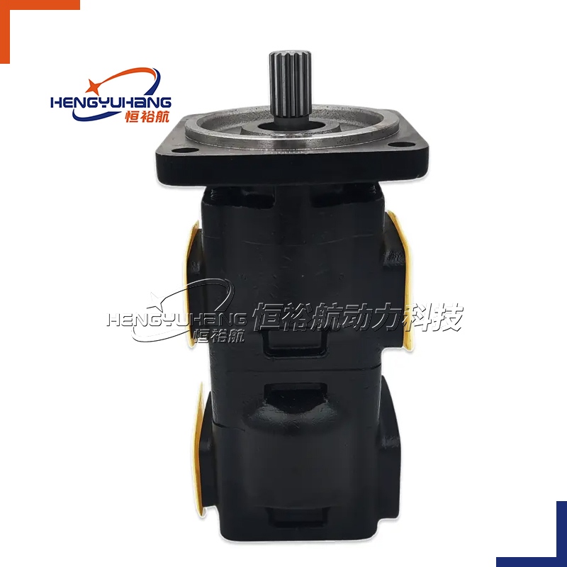 Parker Massey Ferguson Terex 6111152M91 Hydraulic Gear Pump 37+37 CC/REV