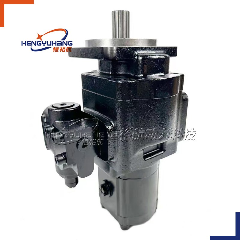 Parker JCB 7049532007 Triple Hydraulic Gear Pump 40+33+16CC/REV