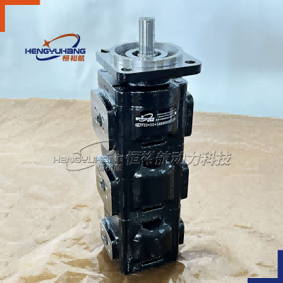 HENGYUAHNG High-quality Cast Iron Hydraulic Pumps 4PTF22+22+16D0005E03E01 Can Replace the PERMCO JIHOSTROJ JCB PARKER Gear Pump