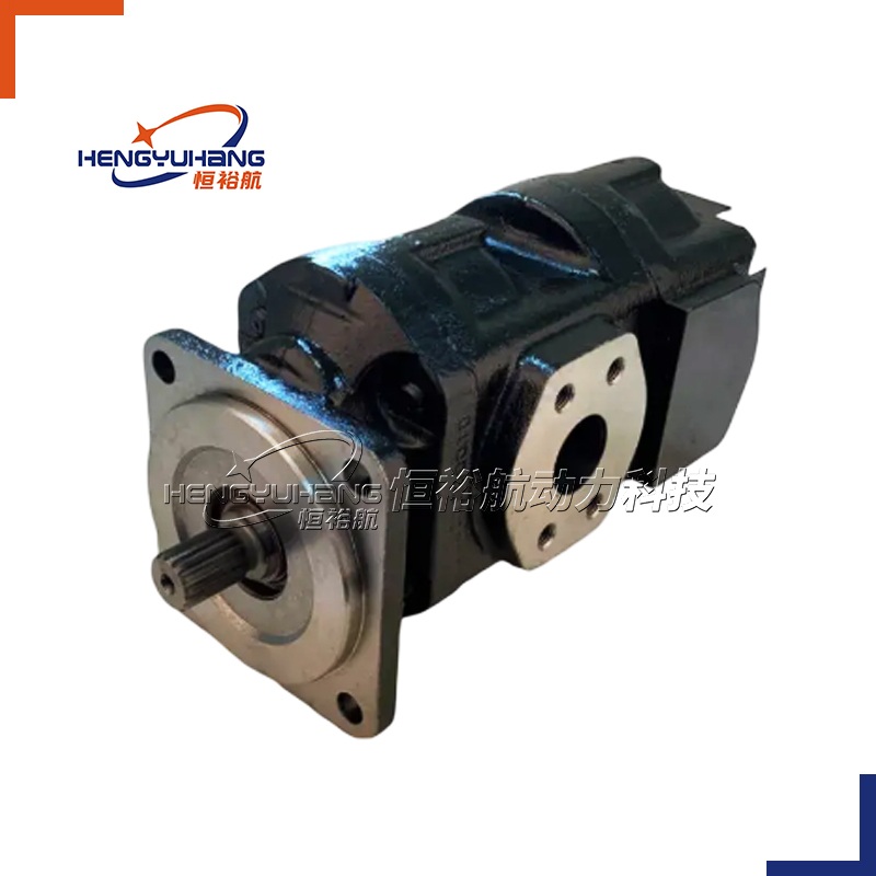 Parker Terex 6109162M91 Hydraulic gear Pump 37+37 CC/REV