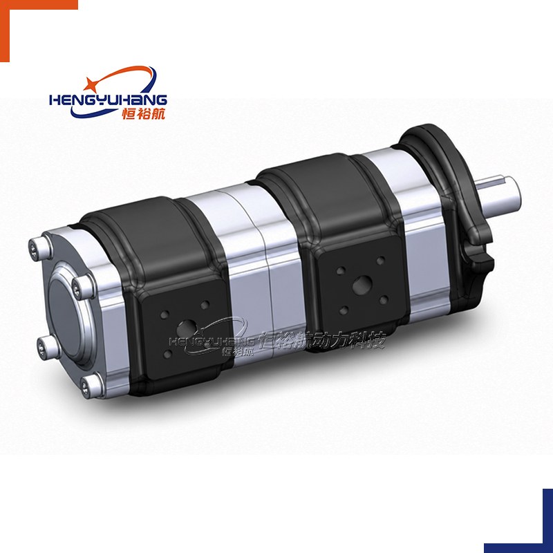 Multi-stage pump Internal Hydraulic Gear Pump 2APHF SAE A 2-Bolt Oval Flange Series