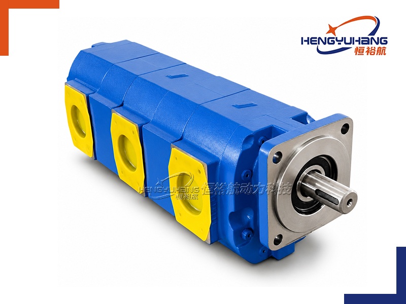 Tandem Cast Iron Hydraulic Gear Pump 6PT6F+6PTF SAE C 4-Bolt Series
