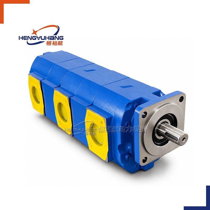 Tandem Cast Iron Hydraulic Gear Pump 6PT6F+6PTF SAE C 4-Bolt Series