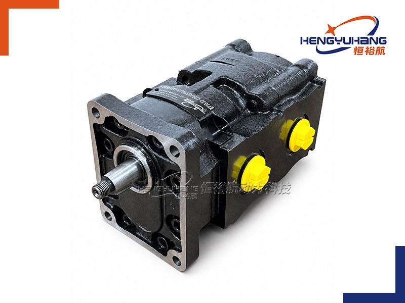 Tandem Cast Iron Hydraulic Gear Pump 4PT4F+4PTF 4 Bolt Rectangular