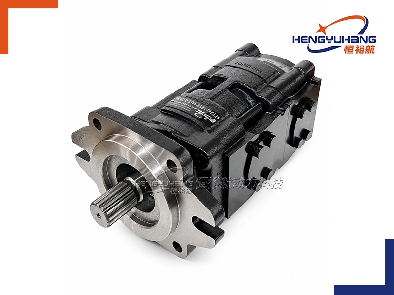 Tandem Cast Iron Hydraulic Gear Pump 4PT4F+4PTF SAE B 2/4-Bolt Series