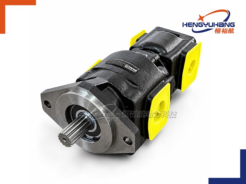 Tandem Cast Iron Hydraulic Gear Pump 6PT4F+4PTF SAE C 2-Bolt Series