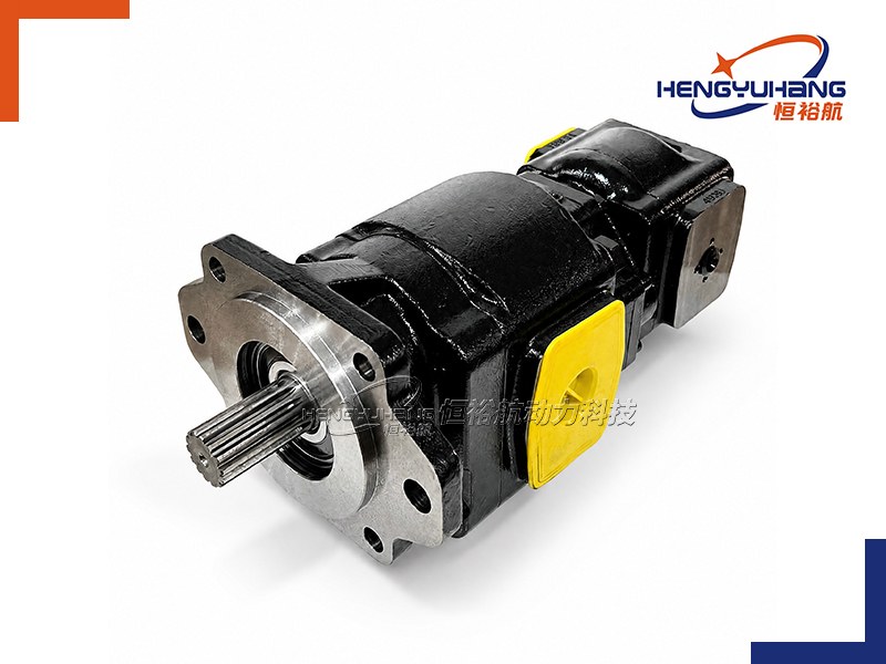 Tandem Cast Iron Hydraulic Gear Pump 6PT4F+4PTF SAE C 2/4-Bolt Series