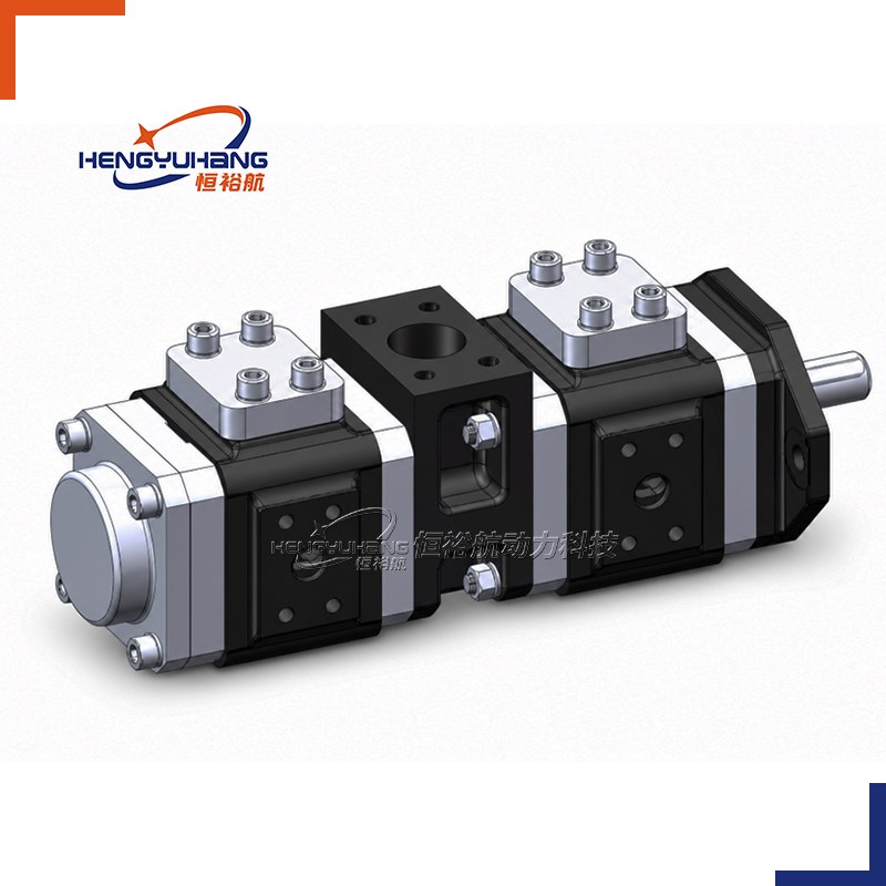 Multi-stage pump Internal Hydraulic Gear Pump 2APHF SAE A 2-Bolt Oval Flange Series_复制