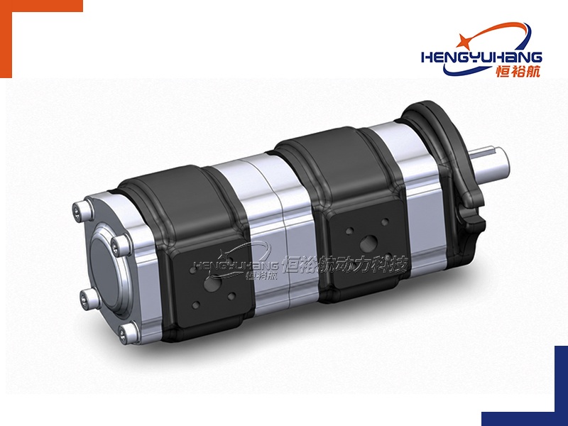 Multi-stage pump Internal Hydraulic Gear Pump 2APHF SAE A 2-Bolt Oval Flange Series