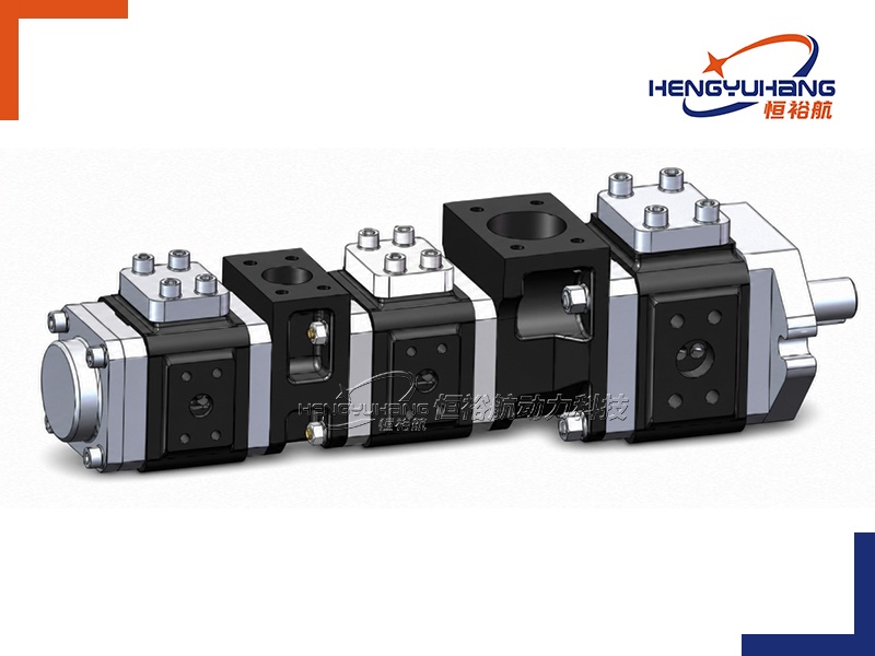 Multi-stage pump Internal Hydraulic Gear Pump 2APHF SAE A 2-Bolt Oval Flange Series_复制
