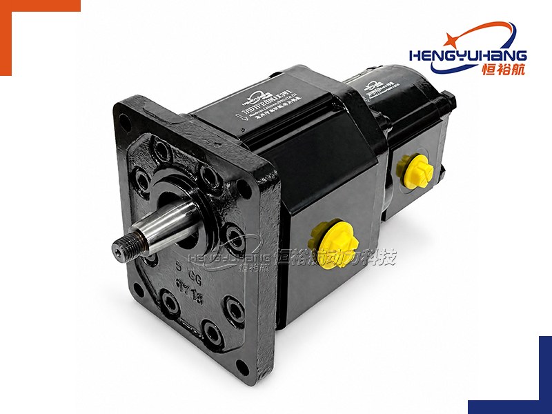 Tandem Hydraulic Gear Pump 3PD2F+2PDF 4 Bolt Rectangular
