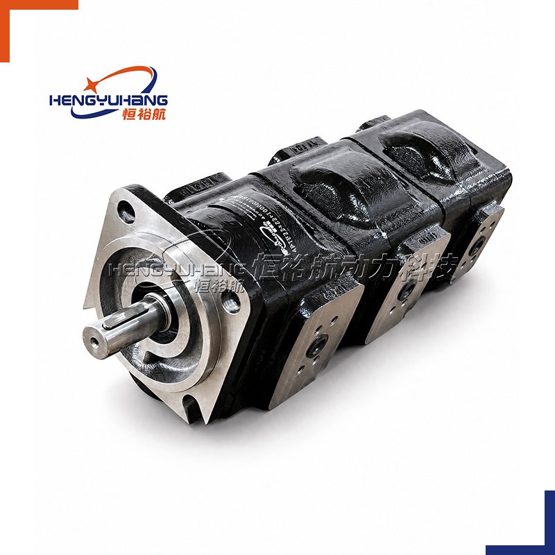 Tandem Cast Iron Hydraulic Gear Pump 4PT4F+4PTF SAE B 4-Bolt Series